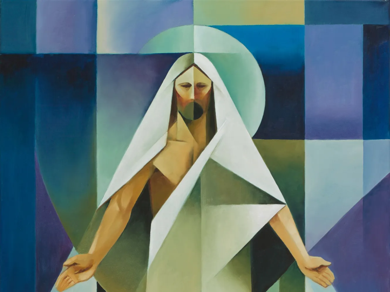 Jesus Christ depicted as a peacemaker.