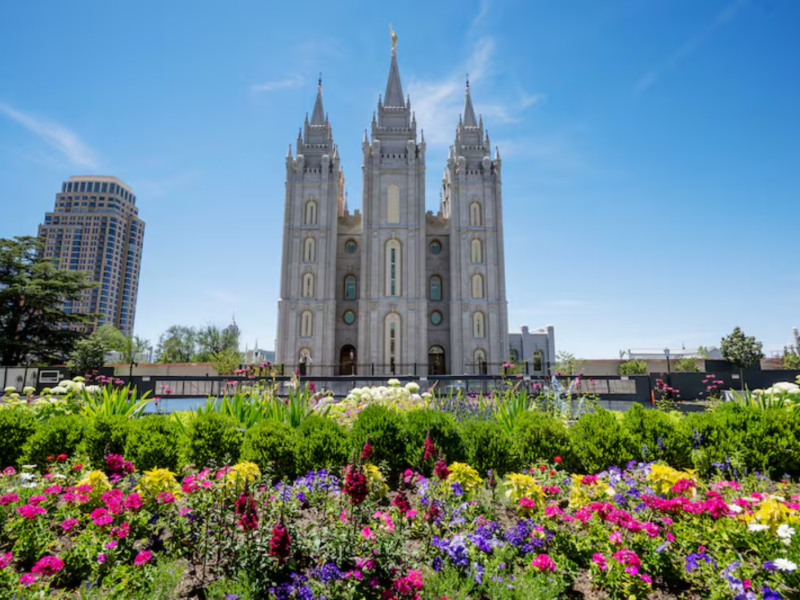The Salt Lake Temple is shown on Monday, June 15, 2026.