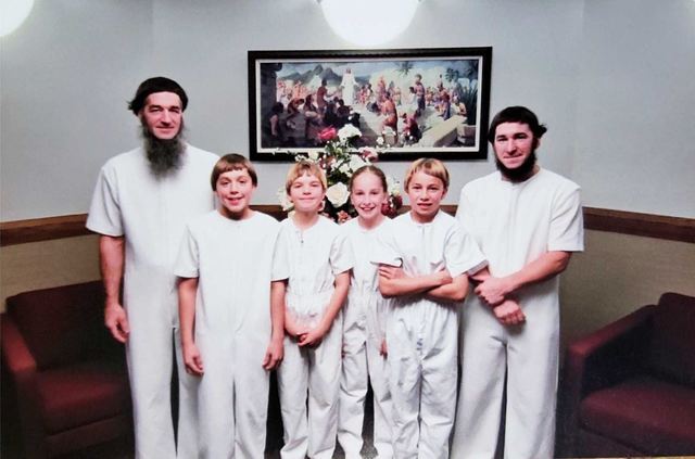 A baptism of the Amish convert families.