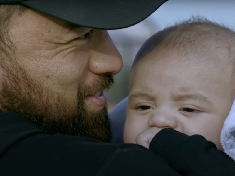 Manti Te'o and his son