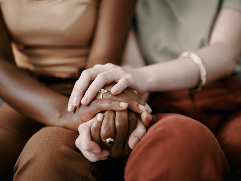 comforting hands