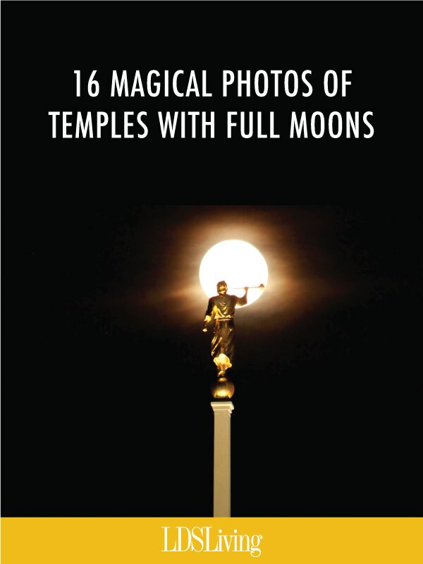 16 Magical Photos of Temples with Full Moons