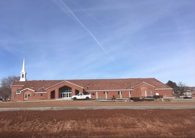 The stake center is almost complete