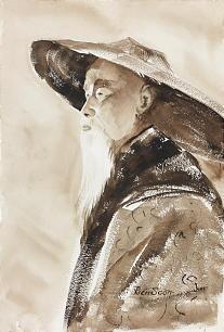 Elder Richard G. Scott's painting Chinese Man