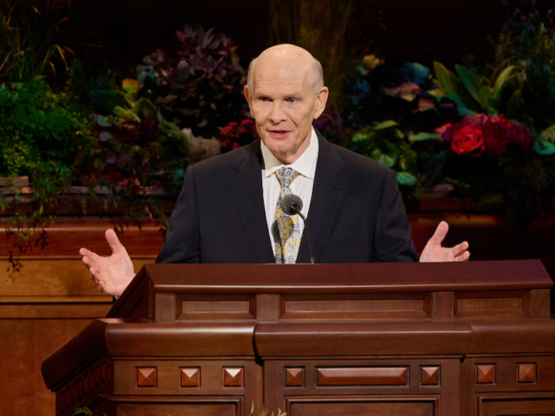 Elder Dale G. Renlund speaks during the Saturday morning session of general conference on October 5, 2024.
