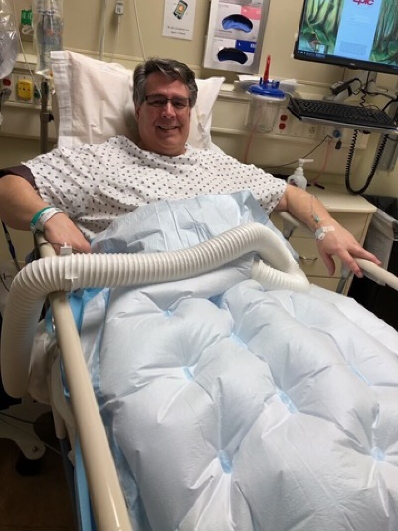 Sue's husband hospitalized during COVID-19 for a medical procedure: