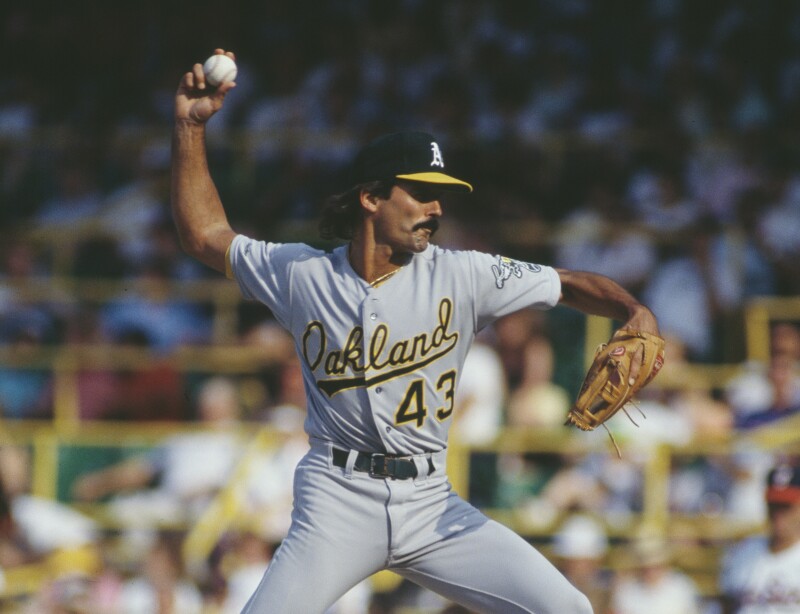 Dennis Eckersley Oakland Athletics 1989 Away Baseball 