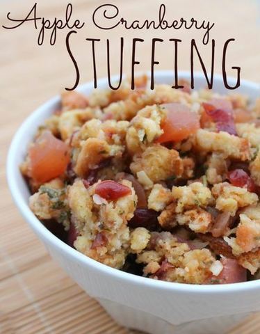 Thanksgiving Recipes: Apple Cranberry Stuffing