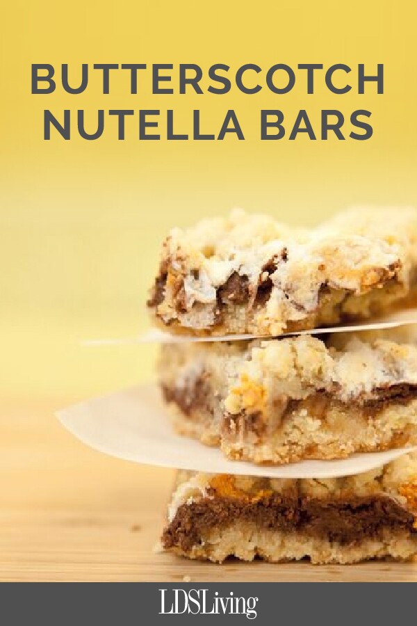 Award-Winning Butterscotch Nutella Bars