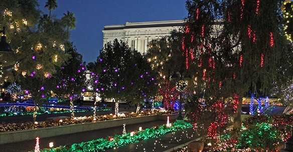 Photo Gallery: Temple Christmas Light Displays Around the World