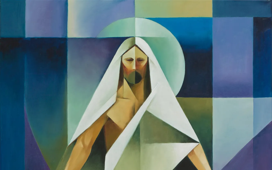 Jesus Christ depicted as a peacemaker.