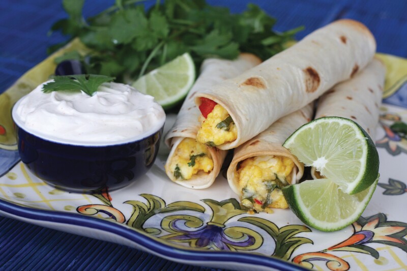 Breakfast Taquitos with Lime-Chipotle Dip | 20 Breakfast Recipes Perfect for Christmas Morning from LDS Living