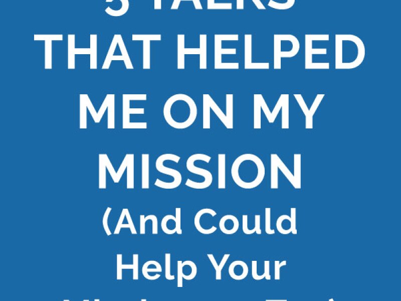 There are hundreds of talks written for and about missionaries. To help narrow it down, here are five talks that helped me the most on my mission—ones that you might want to send to a missionary you know.