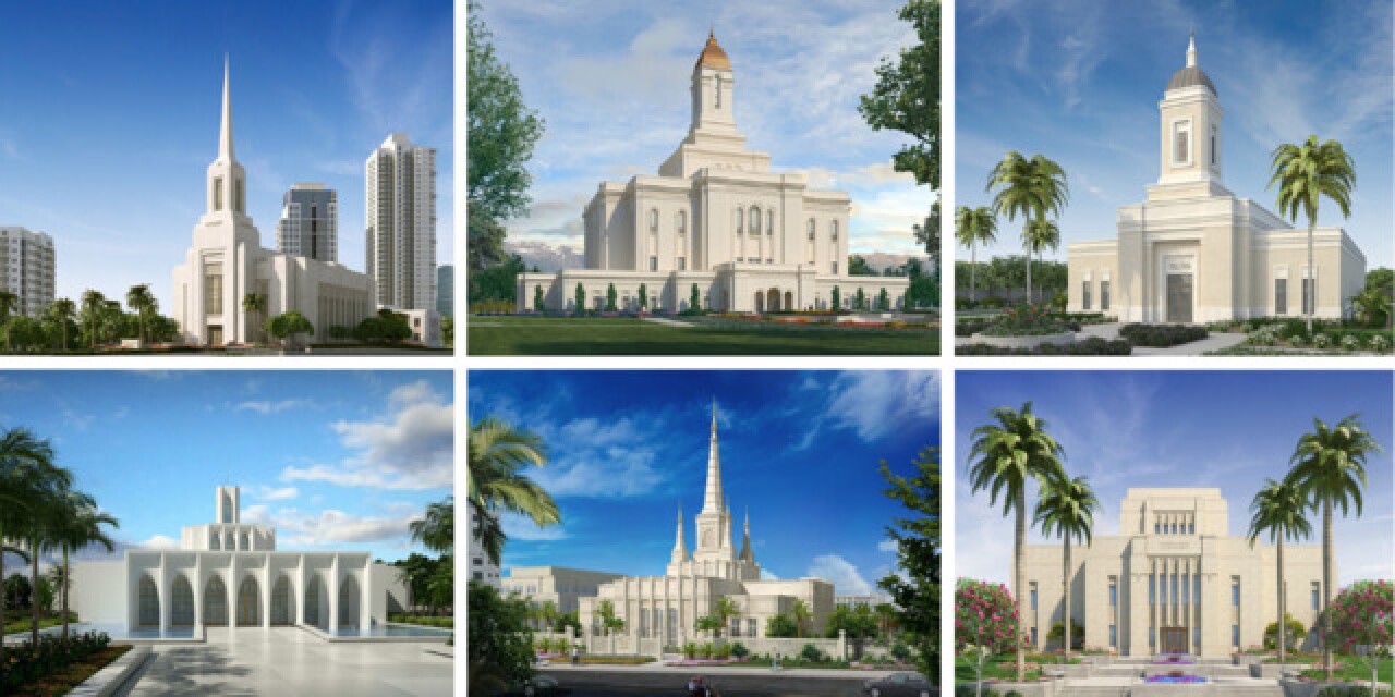 Which Latterday Saint temples don’t have an angel Moroni statue? LDS