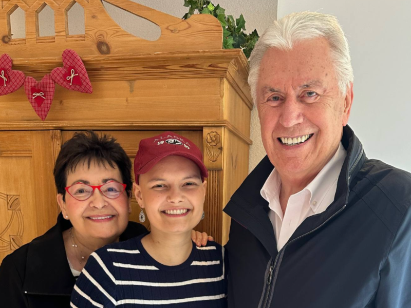 Elder Dieter F. Uchtdorf with his wife, Harriet, and their granddaughter, Jasmin.