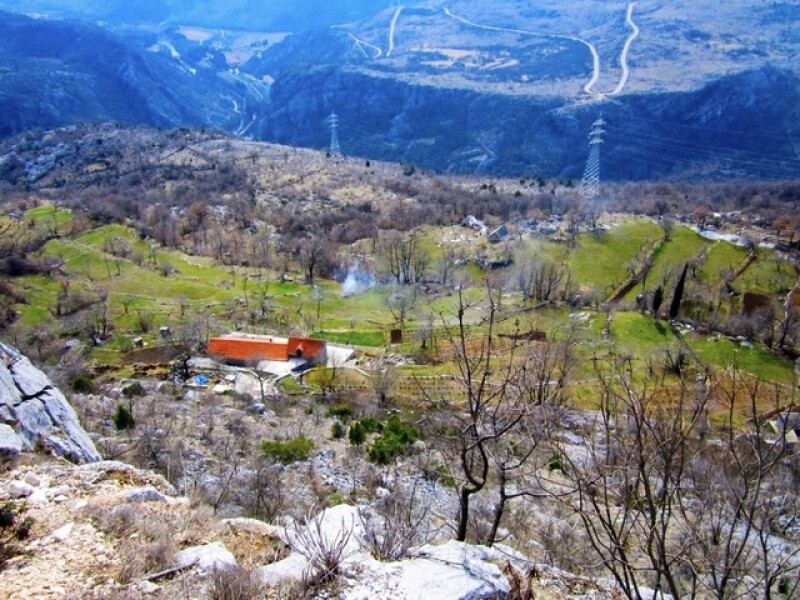 The town of Povija where Jeff's ancestors are from, it sits at the base of the monastery.