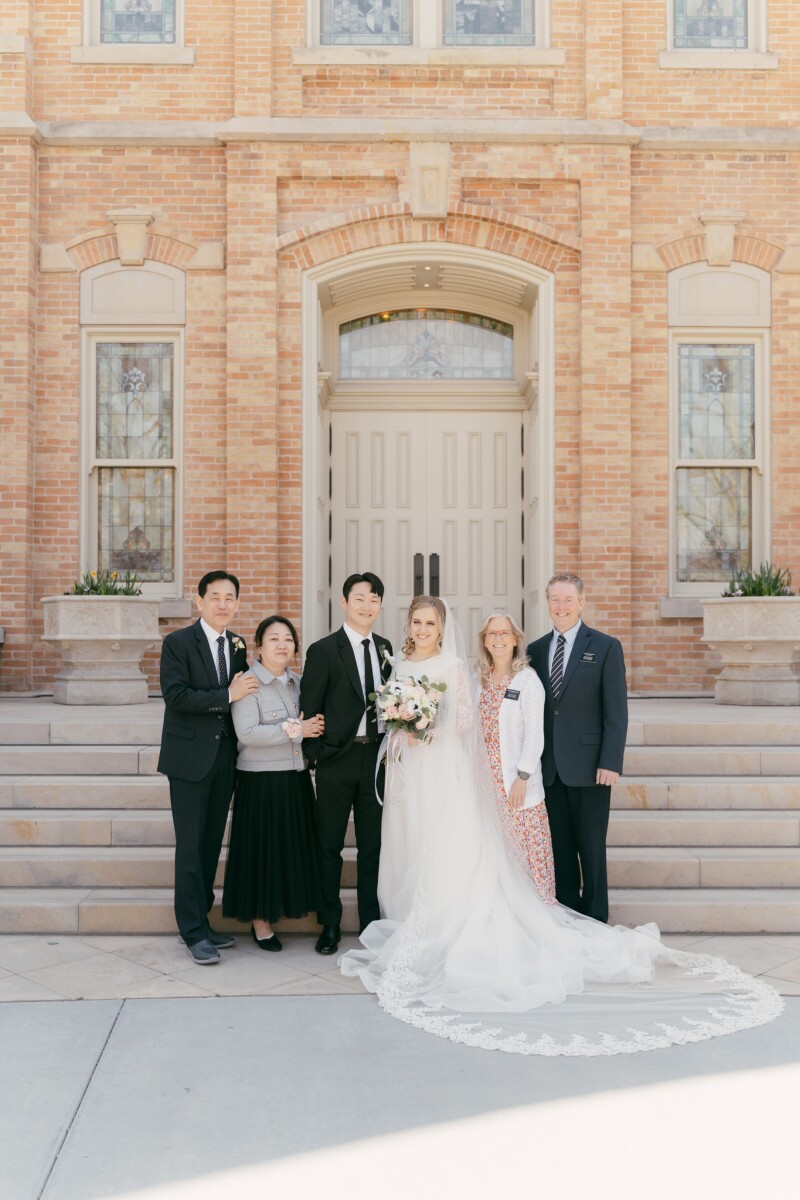 Yongtae and Sujin Kim, Youngchan and Meganne Kim, and Jan and Kelly Wigington