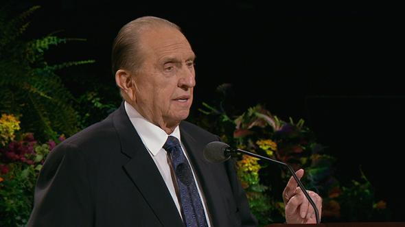 President Monson Shares Heavenly Father Saved You "to Come to the Earth ...