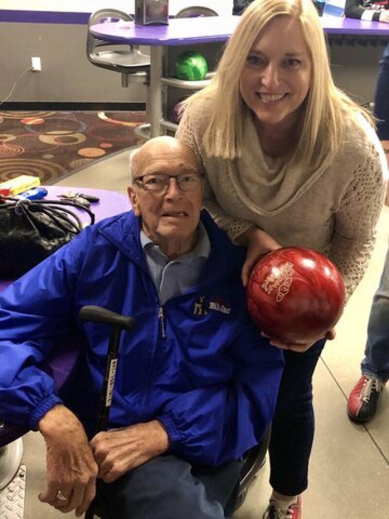 Luanne with her father: