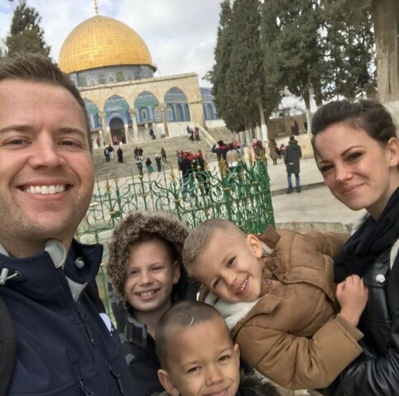 Family in Jerusalem.