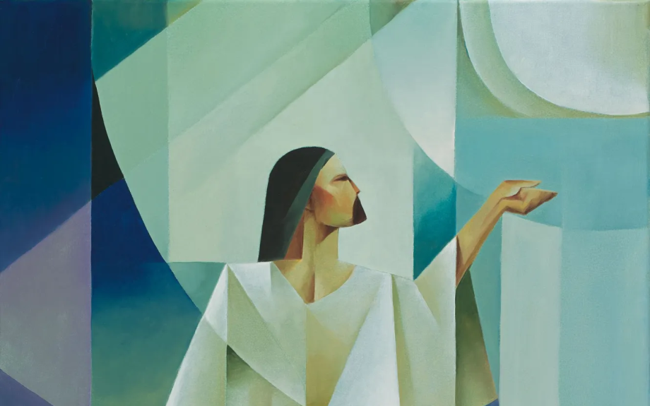 Jesus Christ depicted as an advocate.