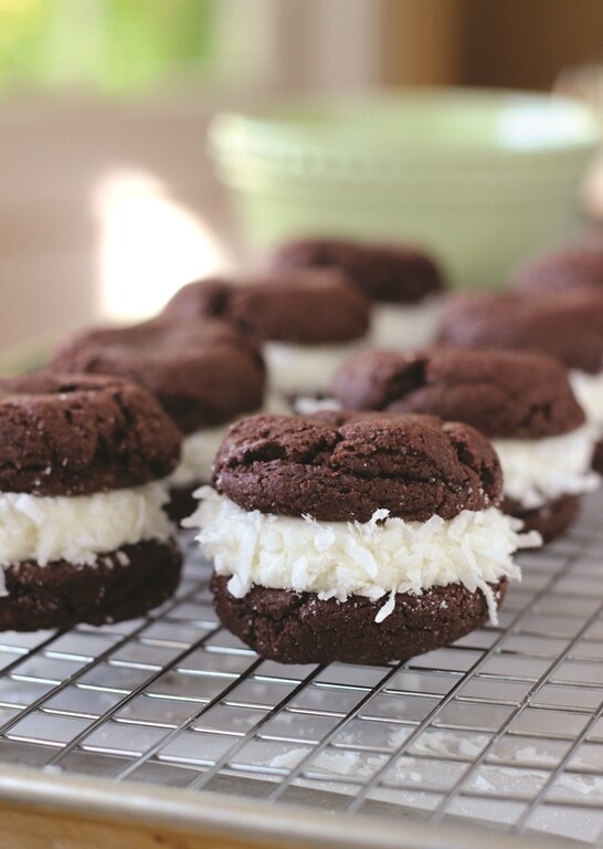 Chocolate Coconut Whoopie Pies: Make It with a Cake Mix!