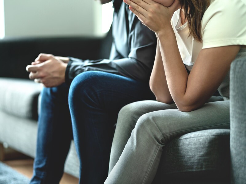 Sad couple