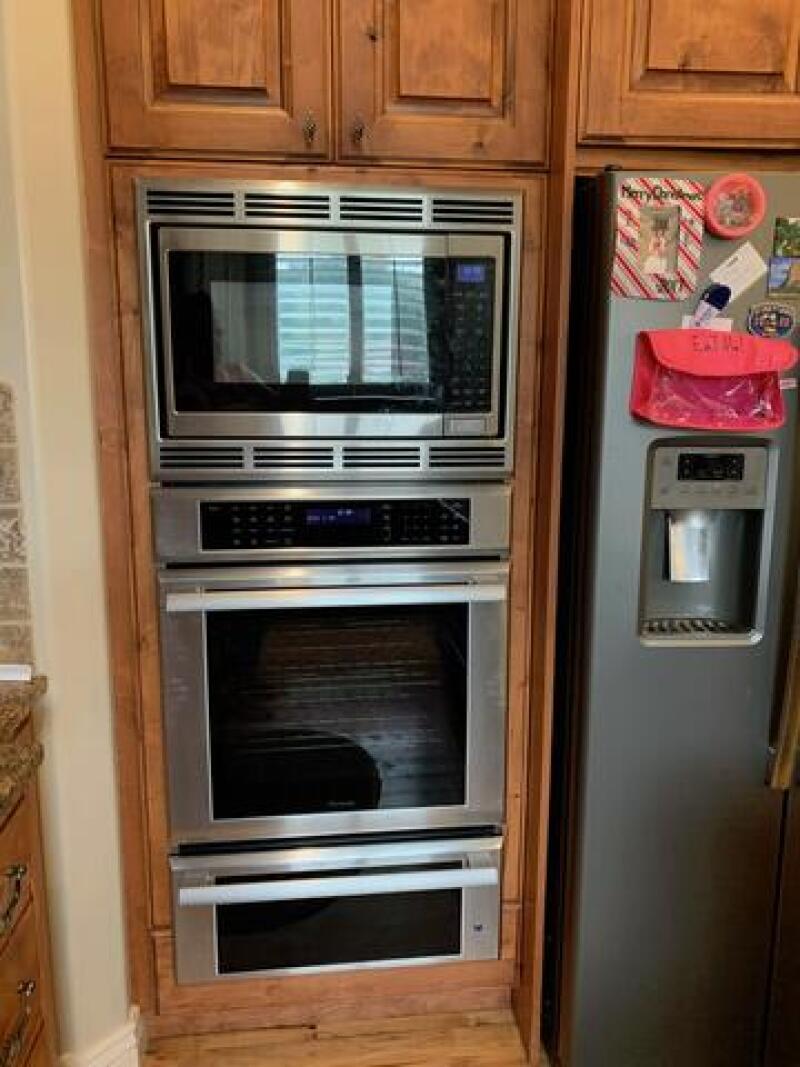 The new wall oven.