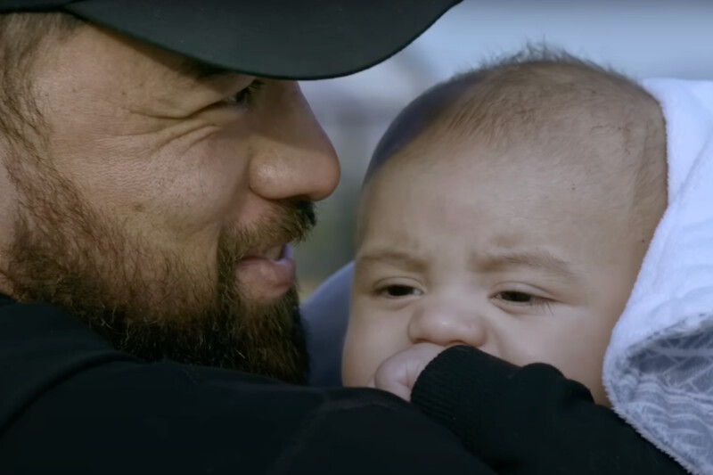 Manti Te'o and his son