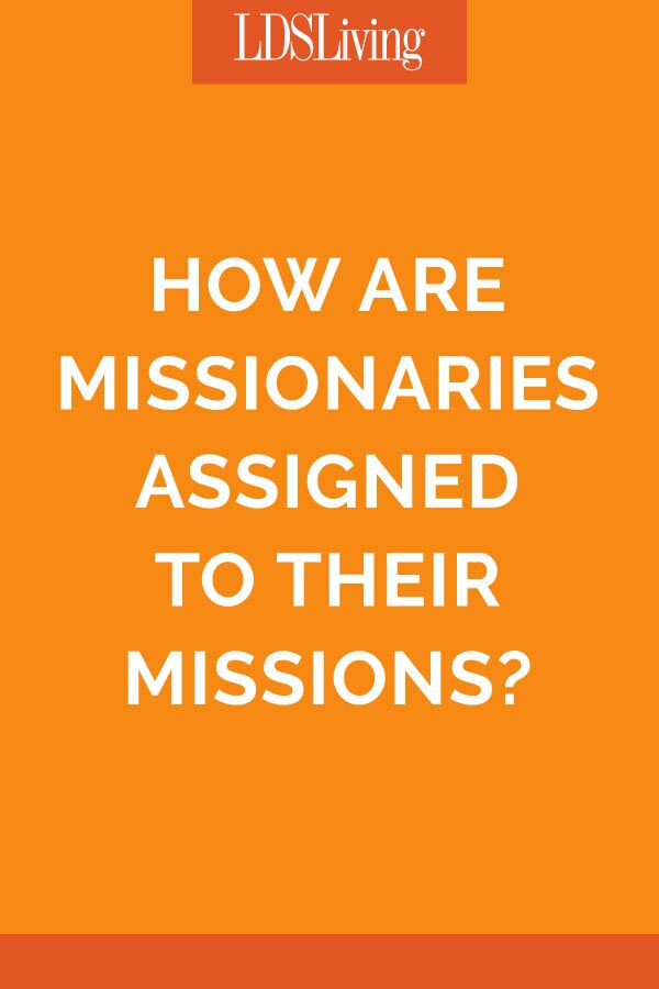 Elder Christofferson Answers How Missionaries Are Assigned to Their Missions