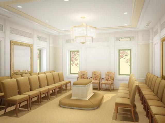 Rendering of the sealing room in the Hong Kong China Temple.