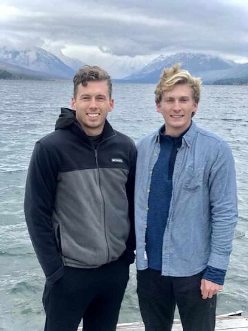Charlie and Sam together.