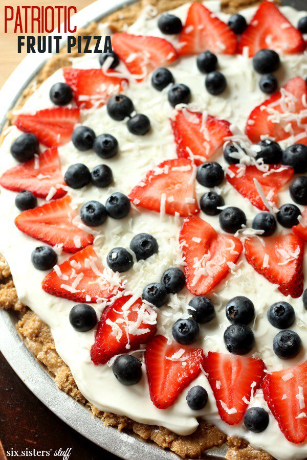 Patriotic Fruit Pizza