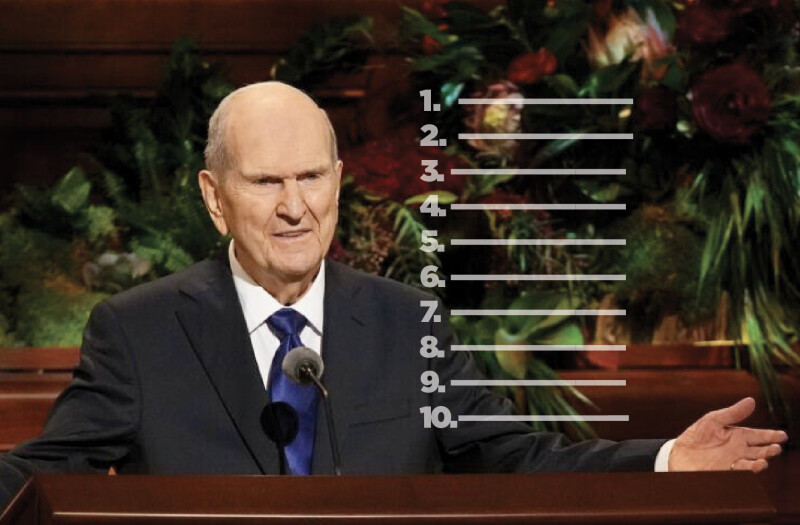 President Nelson 10 invitations