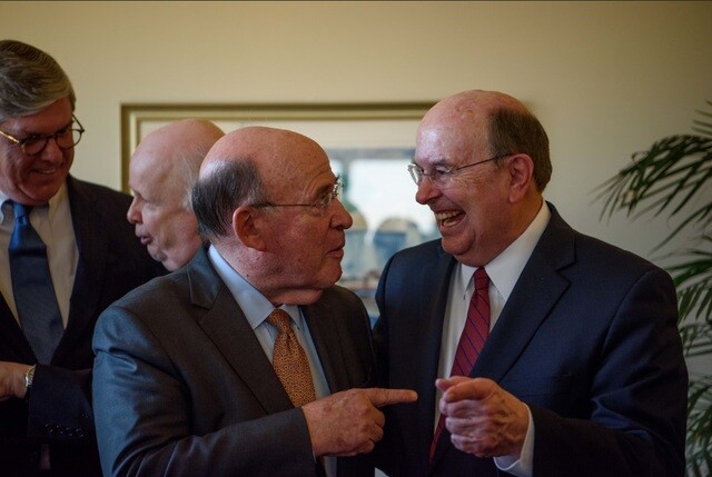 Image titleElder Cook and Jewish leaders. Image from Mormon Newsroom.