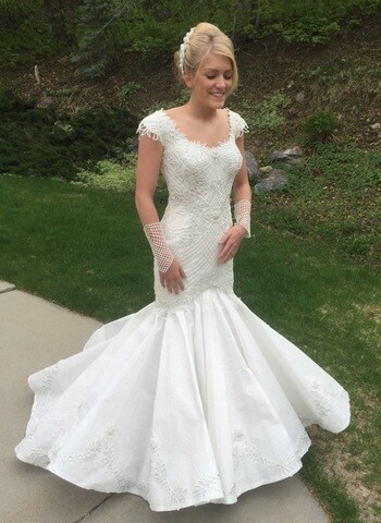 LDS Woman Finds Answer to Prayers Creating Modest Wedding Dresses from Toilet Paper