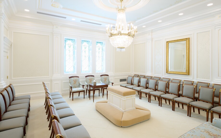 A sealing room inside the Columbus Ohio Temple.