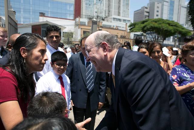 Image titleElder Cook an his trip to Lima, Peru, and Santa Cruz, Bolivia. Image from Facebook.