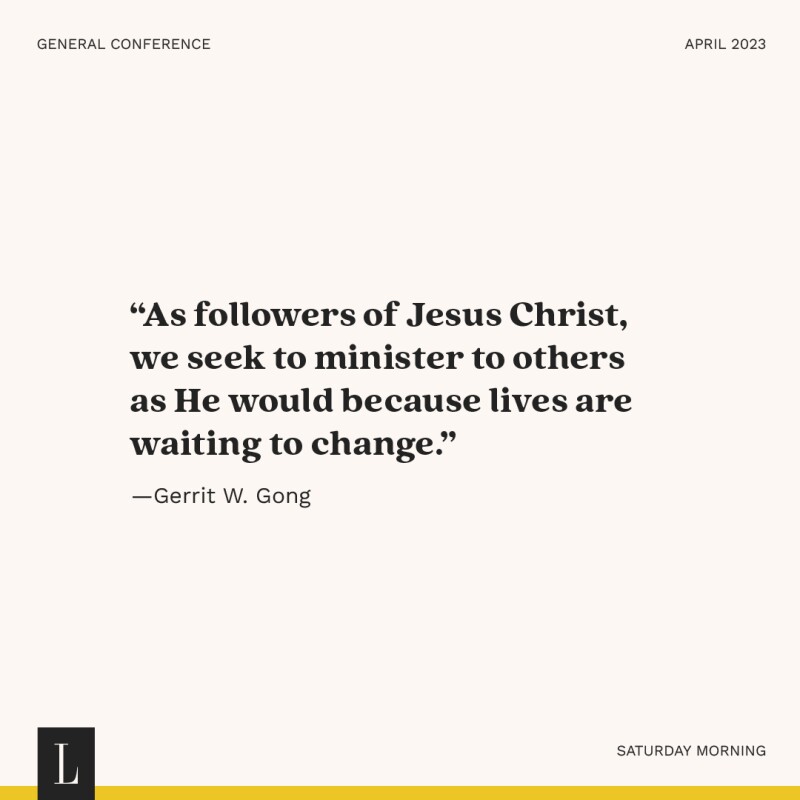 See a powerful quote from each April 2025 general conference talk LDS