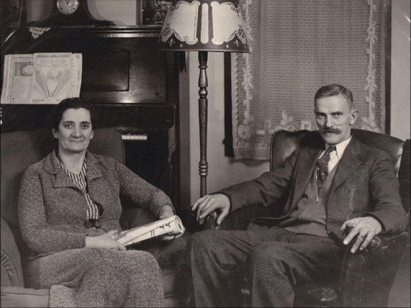 Jeff's great grandparents Jovica and Mileva Mijušković, they emigrated from Montenegro to Worland, Wyoming. He was able to find their graves with the help of a friend.