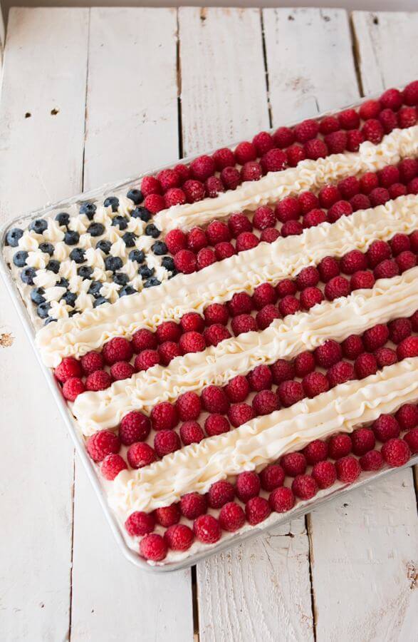 Patriotic Fruit Pizza