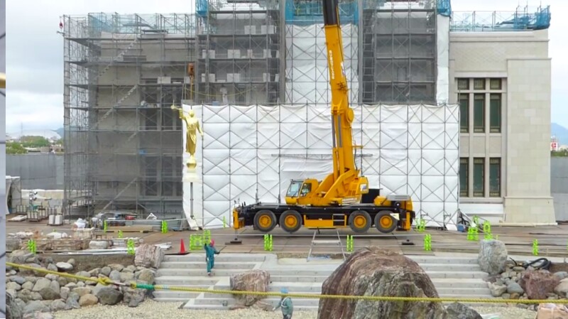 Angel Moroni Placed on Sapporo Japan Temple (Photos + Video)