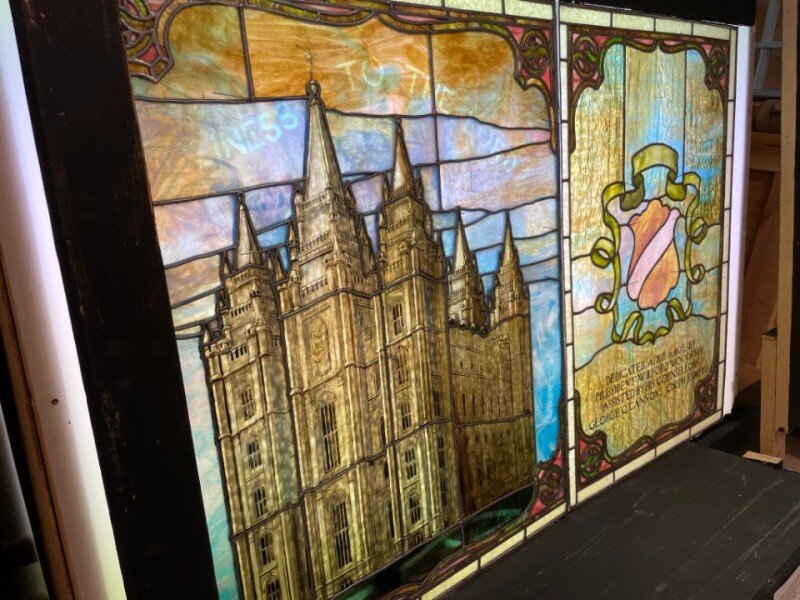 Salt Lake Temple Stained Glass