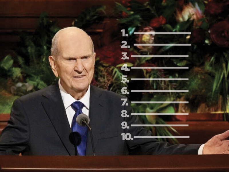 President Nelson 10 invitations