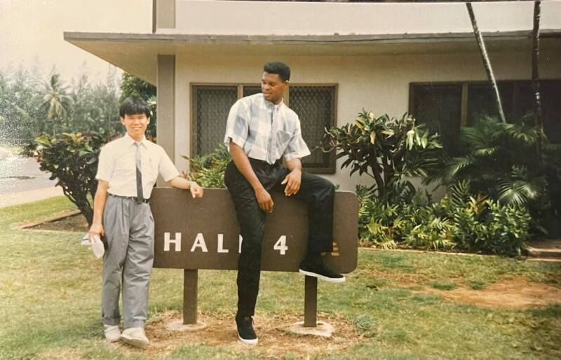 His Sculptures Are Unlike Any You’ve Seen Before In The Church. 2 Nnamdi in college.jpg