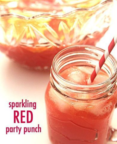 Thanksgiving Recipes: Sparkling Red Party Punch