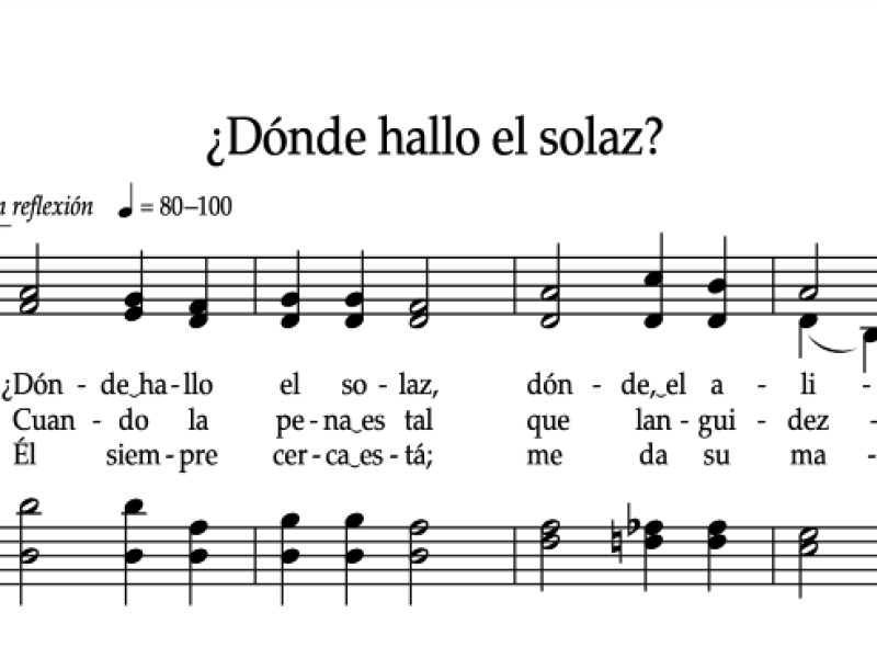 ¿Dónde hallo el solaz?