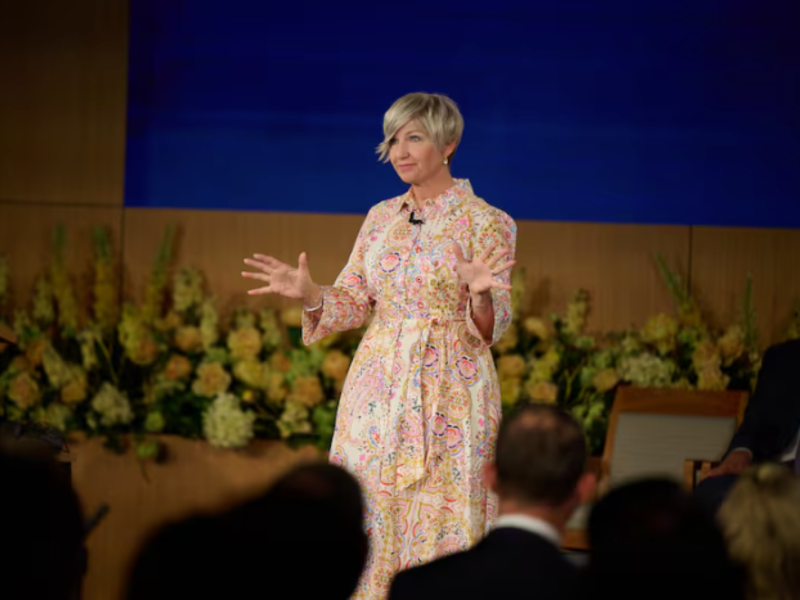 Emily Belle Freeman speaks at the 2024 Seminar for New Mission Leaders