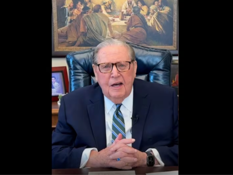 President Jeffrey R. Holland speaks about a scripture passage from the Doctrine and Covenants in a social media video on July 15, 2025.