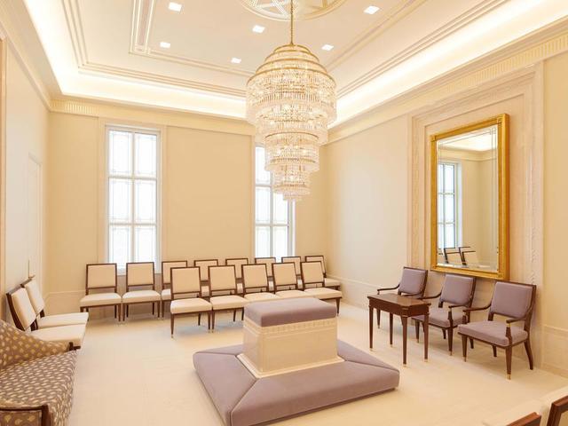 A sealing room in the Lisbon Portugal Temple.